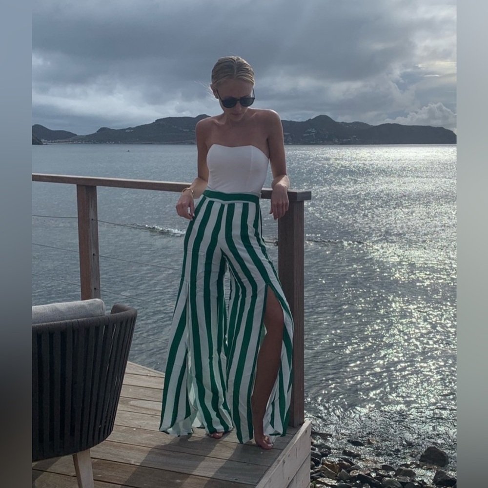 Revel Rey striped flowy pants